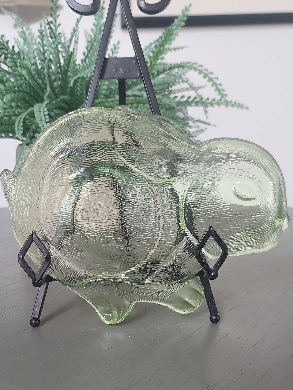 Green Glass Bunny Dish - Home Accents - Picture 4 of 4
